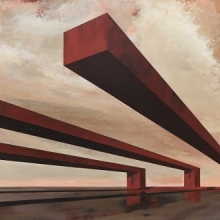 El apoyo de tu sola presencia me consuela / 2016 / mixta sobre tabla / 90x300cm