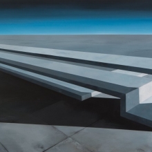 Persistencia del vacío / mixta sobre tabla /  80 x 180 cm / 2015
