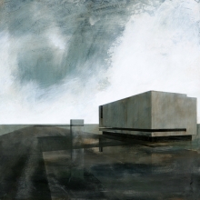 Alto contraste espacio tiempo/mixta sobre tabla montada / 50 x 50 cm /2007