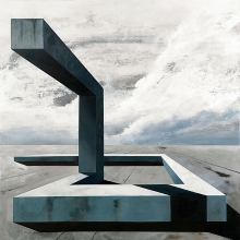 The real live /  mixta sobre tabla / 90 x 90 cm /  2014