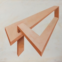 Figura imposible VI I / 46 x 53 cm mixta sobre tabla / 2012