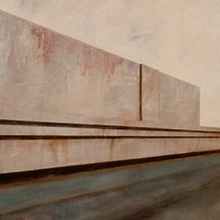 Imponente sutileza /mixta sobre tabla montada/50 x 170 cm /2006