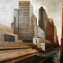 Así lo imaginé /mixta sobre tabla montada/85 x85 cm /2006