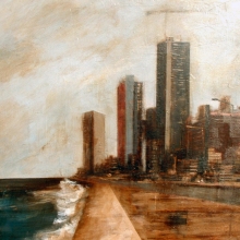 Habana /mixta sobre tabla montada / 30 x 30 cm /2005
