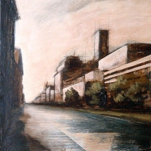 Contraluz /mixta sobre tabla montada / 20 x 20 cm /2005