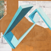 Forma V /mixta sobre cartón corrugado / 100 x 85 cm/2010