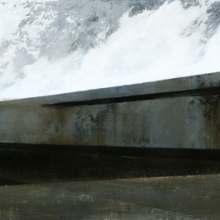 Tensión y dirección /mixta sobre tabla montada/ 20  x 80 cm /2007