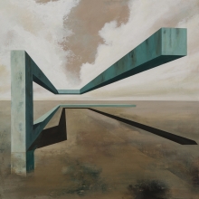 The infinitive live II /  mixta sobre tabla /  80 x 80 cm / 2015