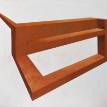 Figura imposible IV / 46 x 53 cm mixta sobre tabla / 2012