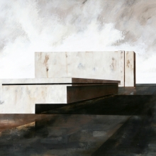 Emergencia bajo el cielo /mixta sobre tabla montada / 150 x 200 cm /2007