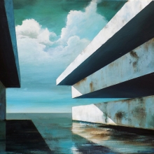 Golpe de Luz /Acrílico y gel sobre lienzo / 54 x 65 cm / 2021