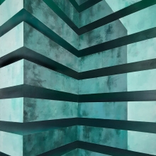 Totalidad del espacio / mixta sobre tabla montada / 75 x 100 cm / 2022