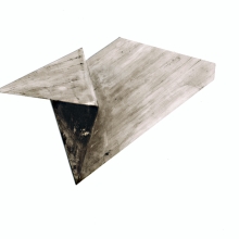 Ink on coated paper II/affixed to Fabriano paper/24 x 23 cm/2023