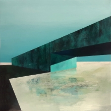  En el quicio del alma penetra la sombra / mixta sobre tabla / 30 x 30 cm / 2024