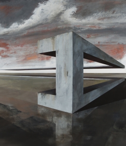 Nos encontraremos en el infinito /  mixta sobre tabla /  90 x 90 cm / 2014